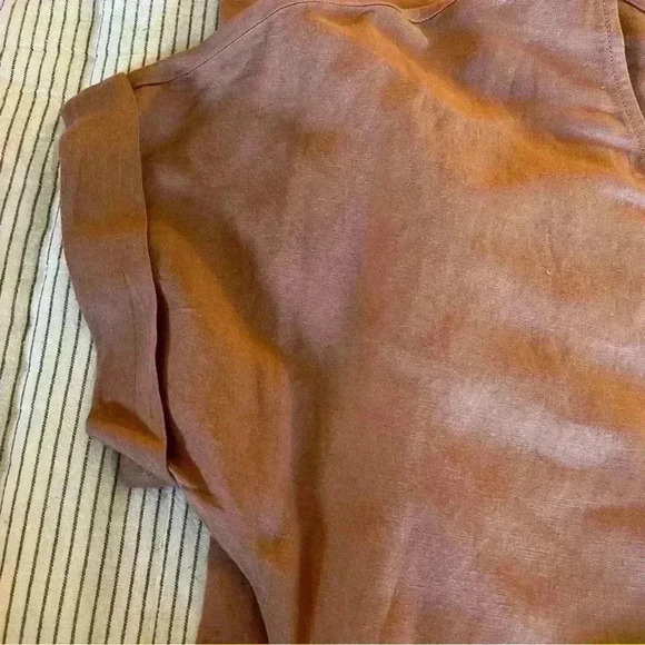 Express Button Front Utility Jumpsuit Belted With Short Sleeves - Picture 4 of 8